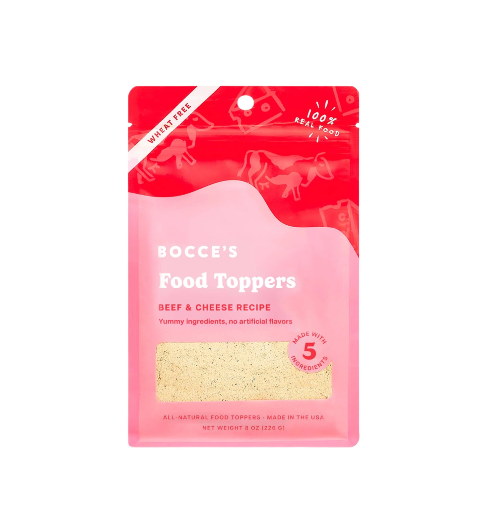 Bocce's Bakery | Food Topper | Beef & Cheddar