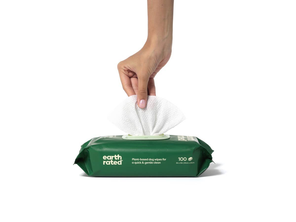 Earth Rated | Grooming Wipes | Unscented