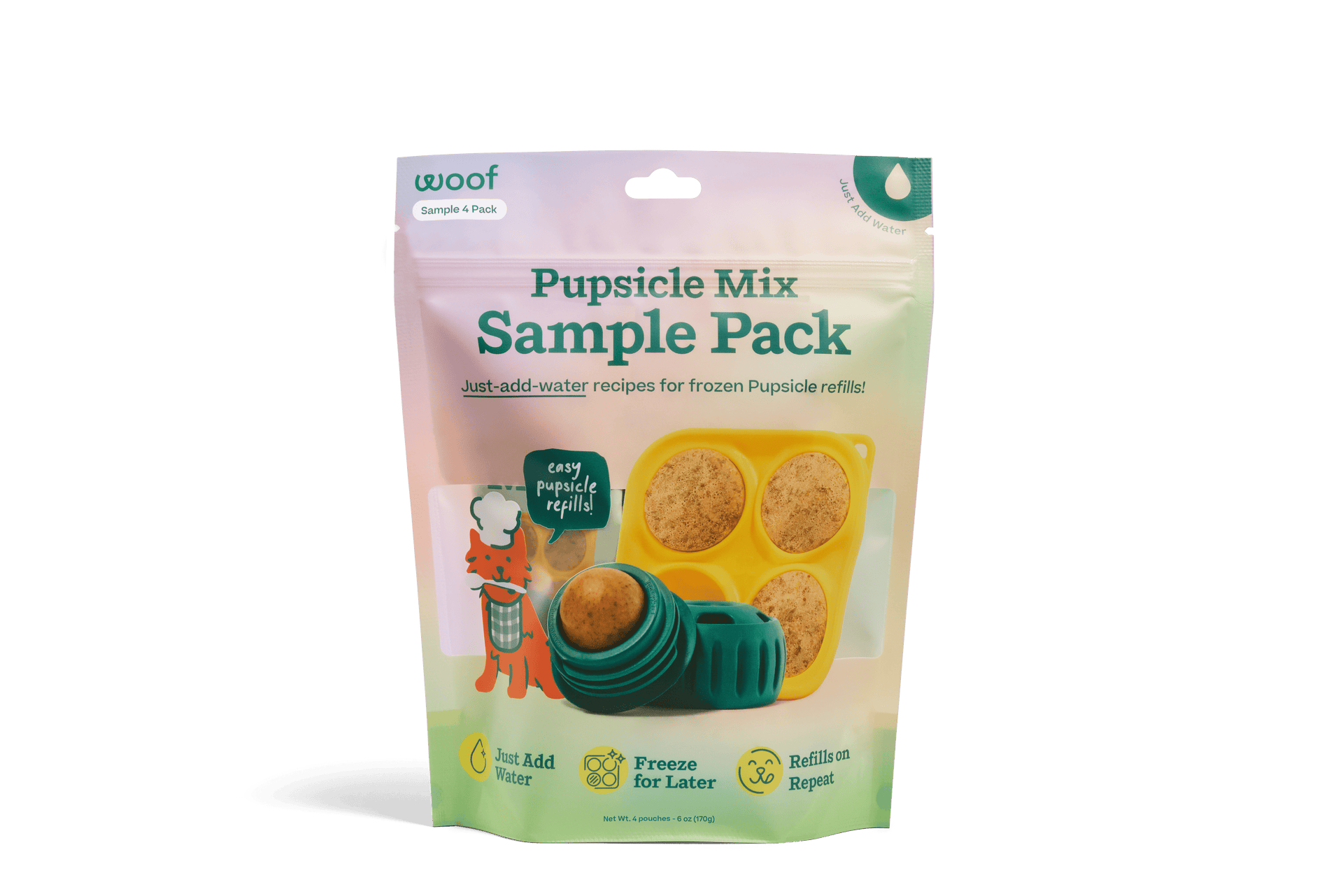 Woof | Pupsicle Mix | 4 Pack Sampler
