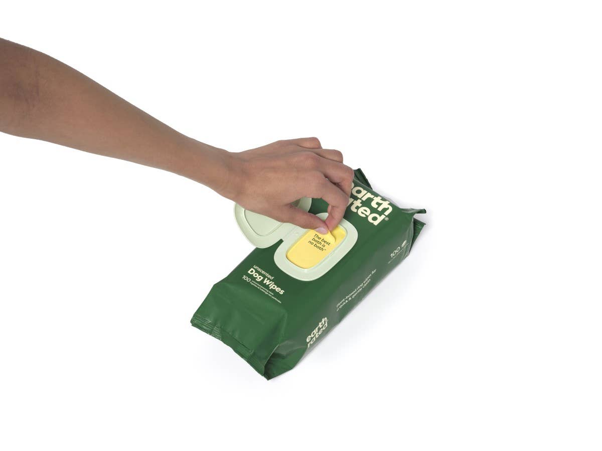 Earth Rated | Grooming Wipes | Unscented