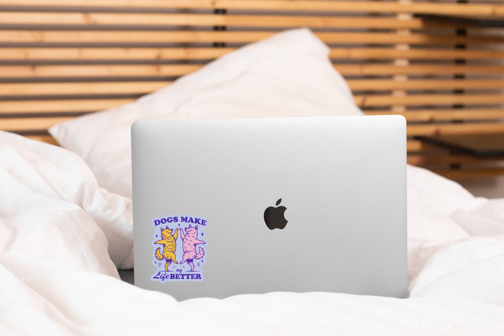 Dogs Make My Life Better Sticker