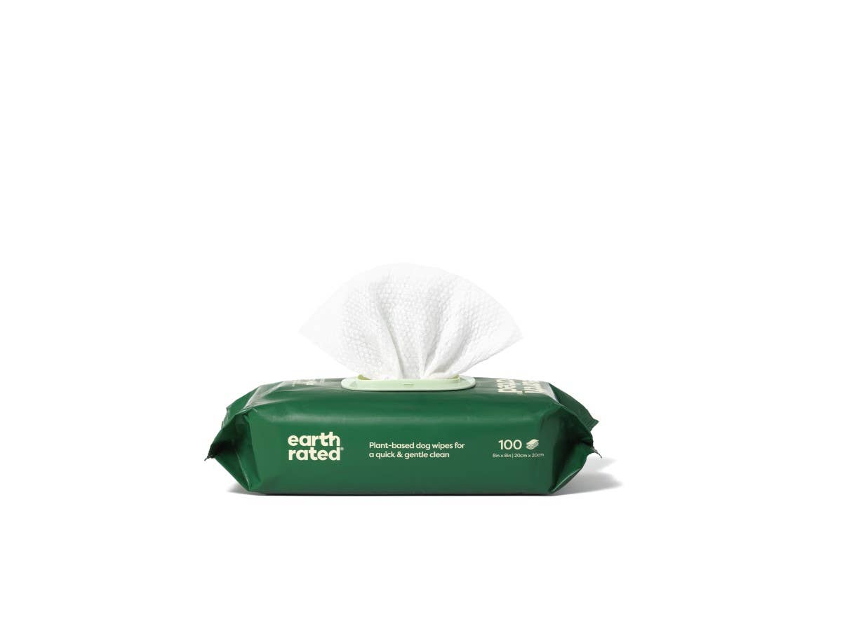 Earth Rated | Grooming Wipes | Unscented