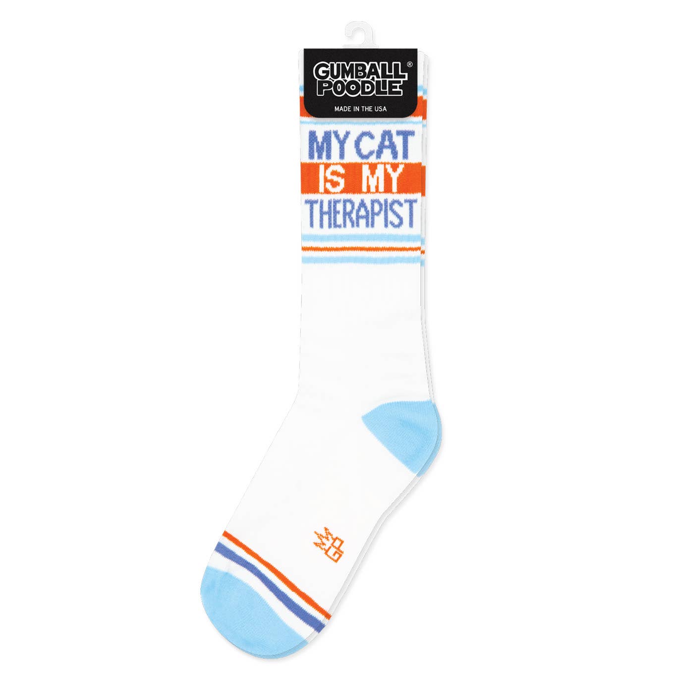 My Cat Is My Therapist Crew Socks