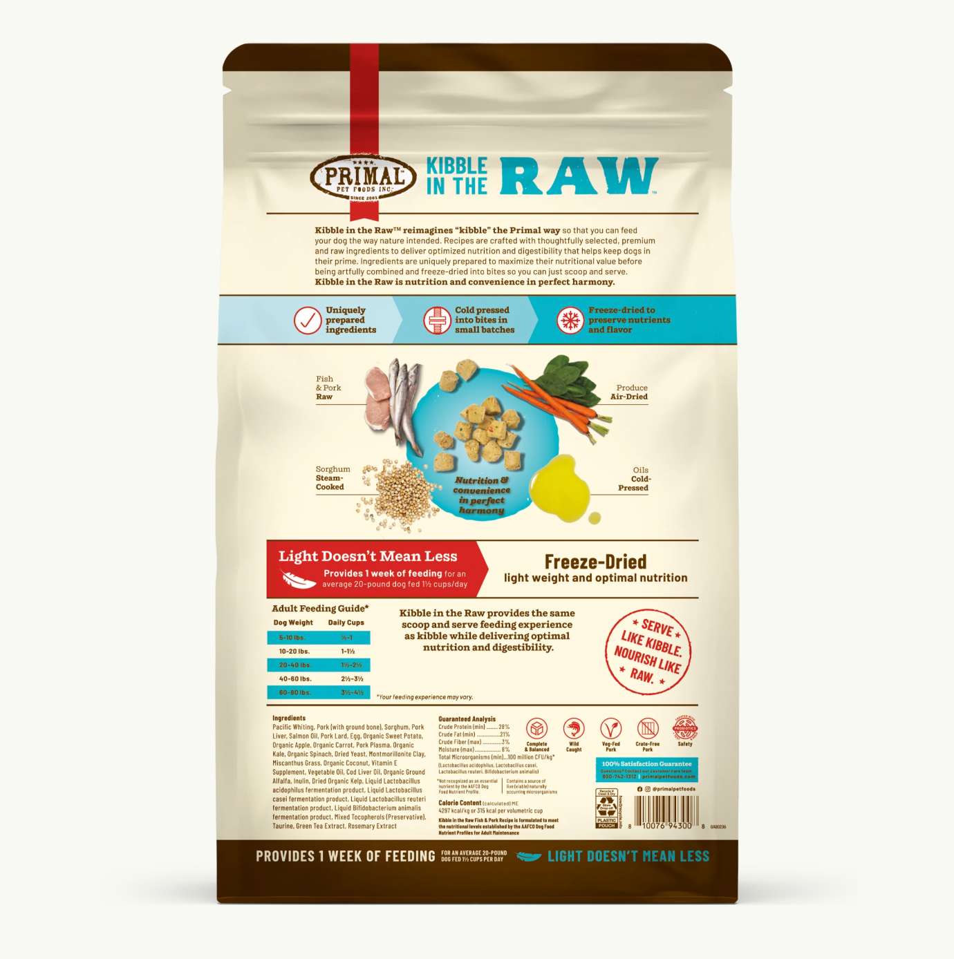 Primal Kibble in the Raw Fish & Pork