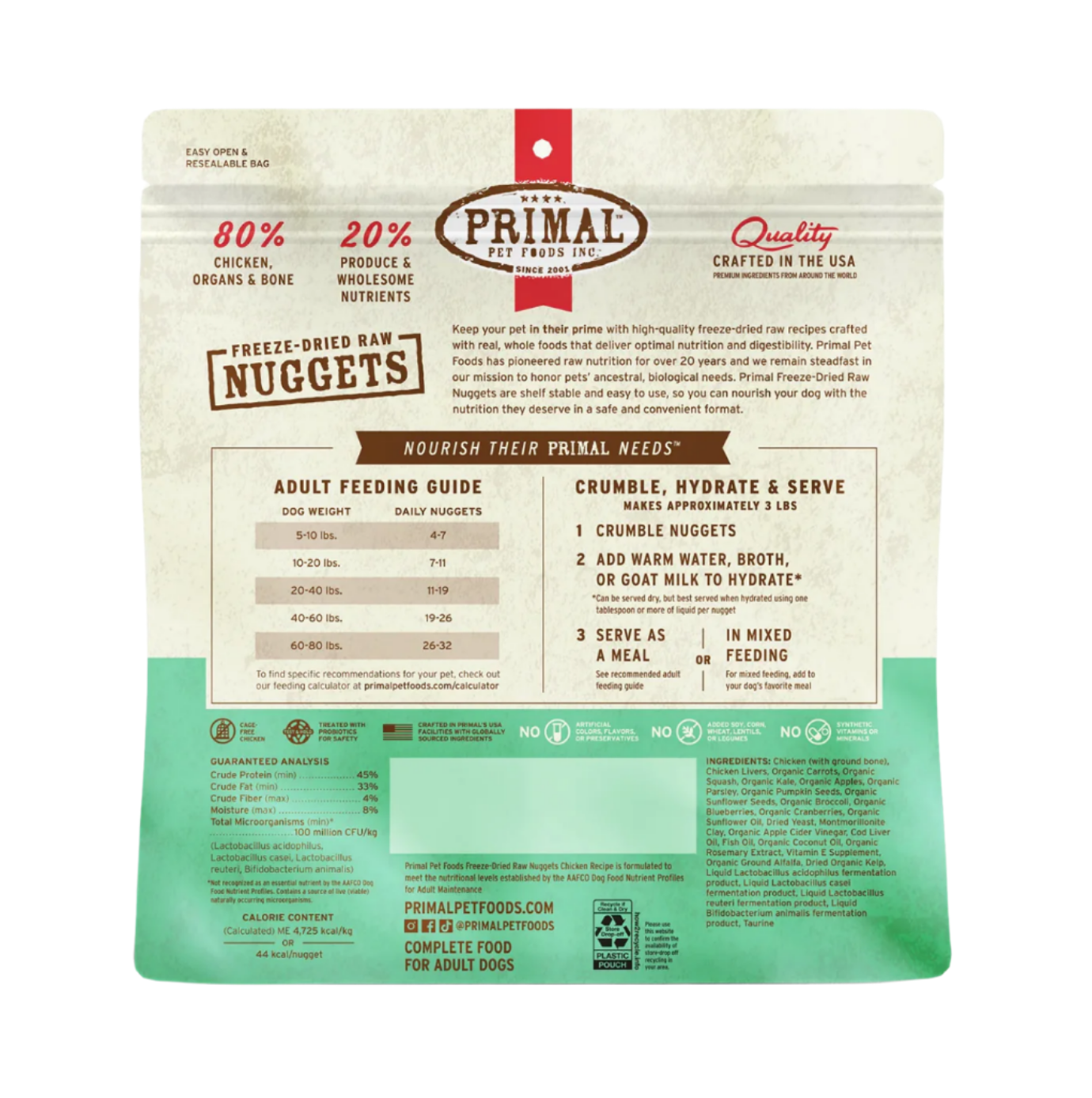 Primal | Freeze-Dried | Chicken Nuggets