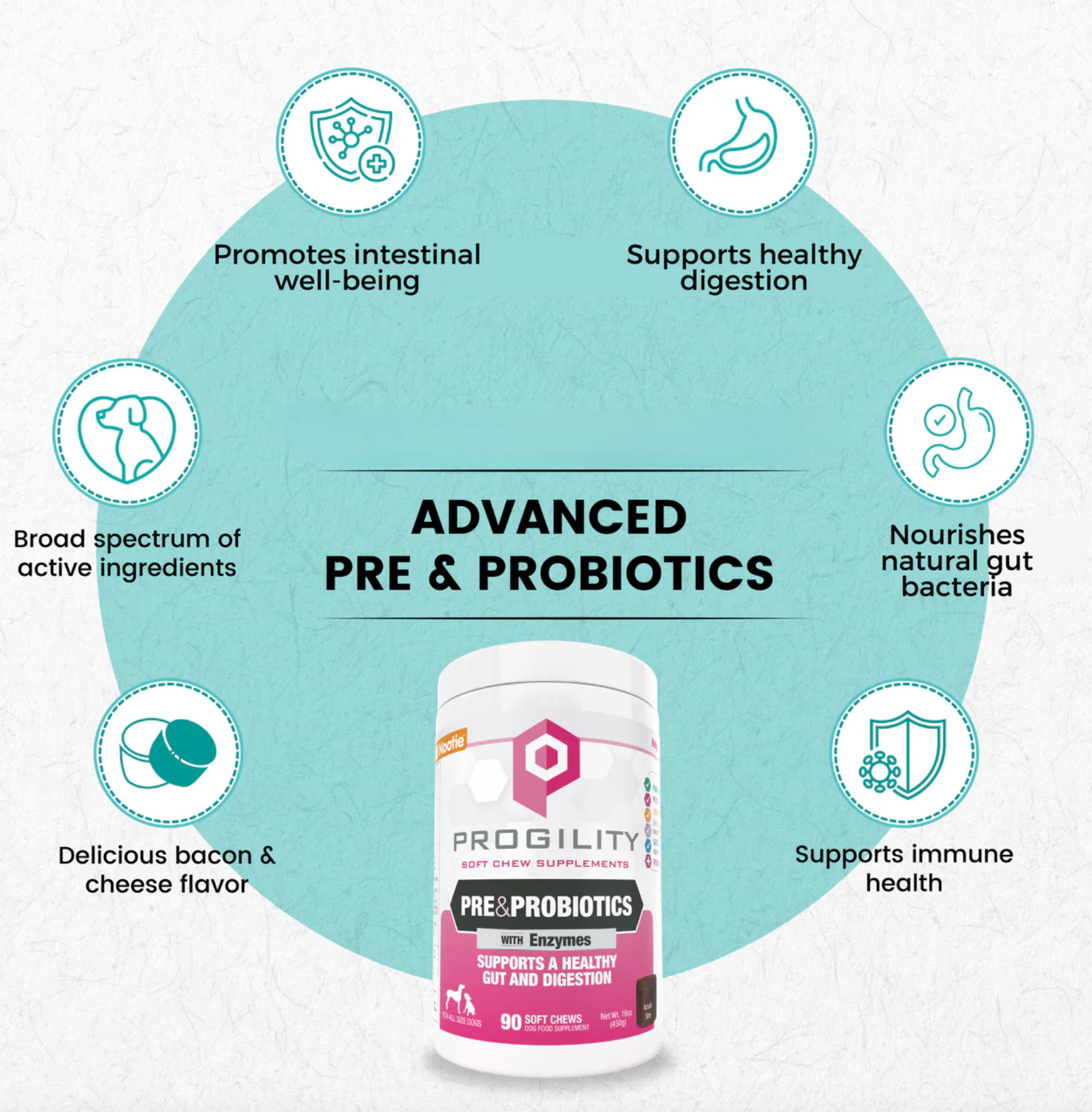 Nootie | Progility | Pre & Probiotic Soft Chew 90ct