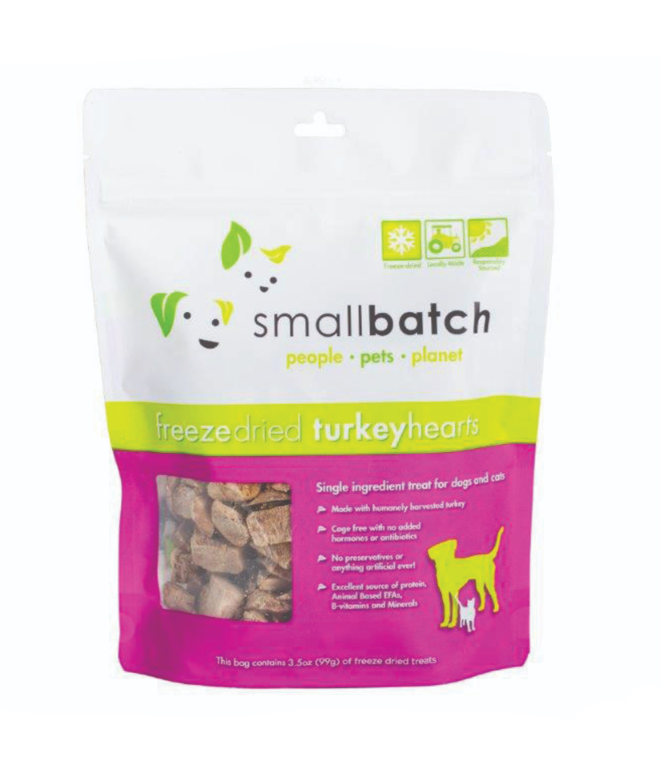 Small Batch | Freeze-Dried Hearts | Turkey