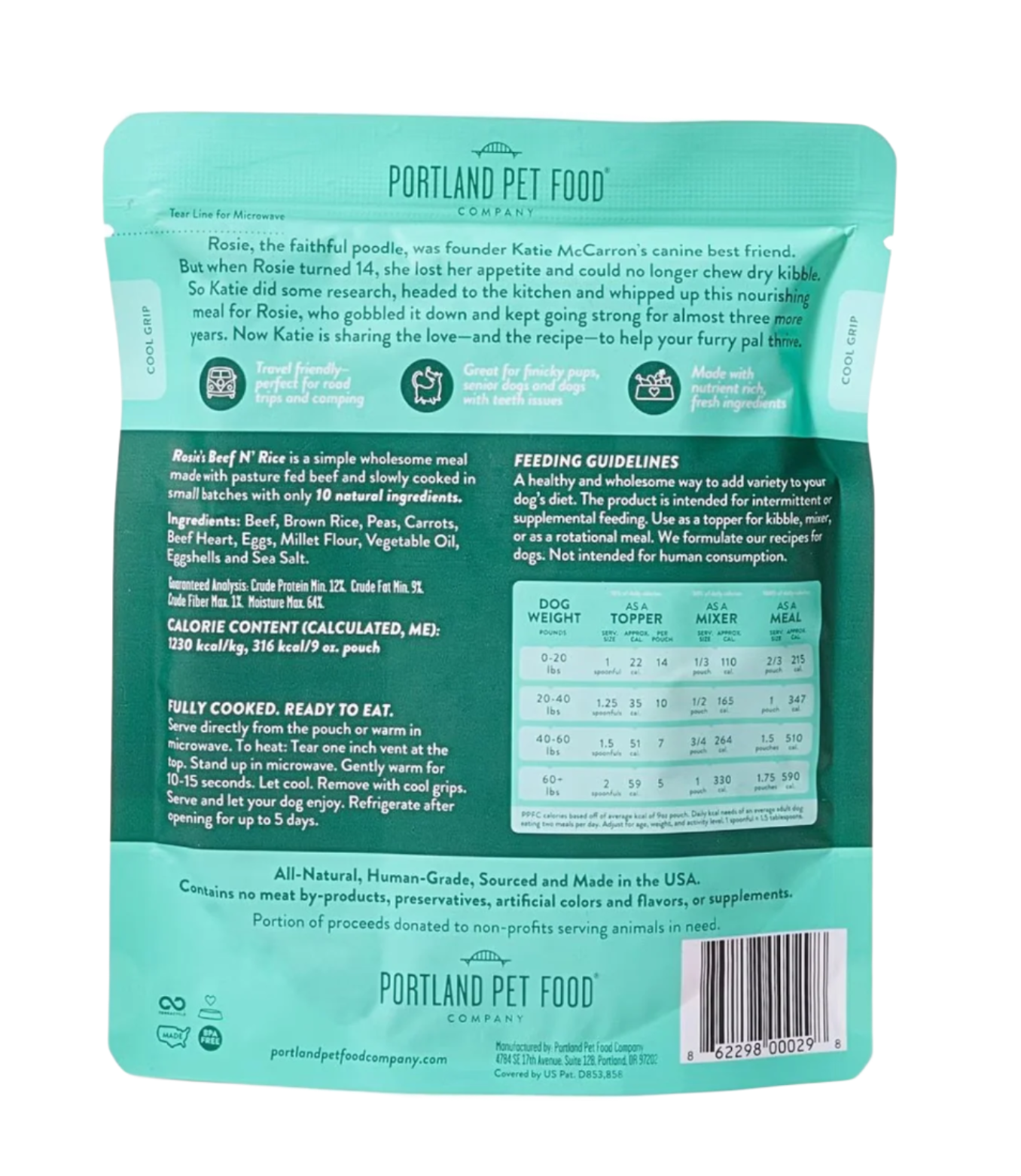 Portland Pet Food | Rosie's Beef & Rice