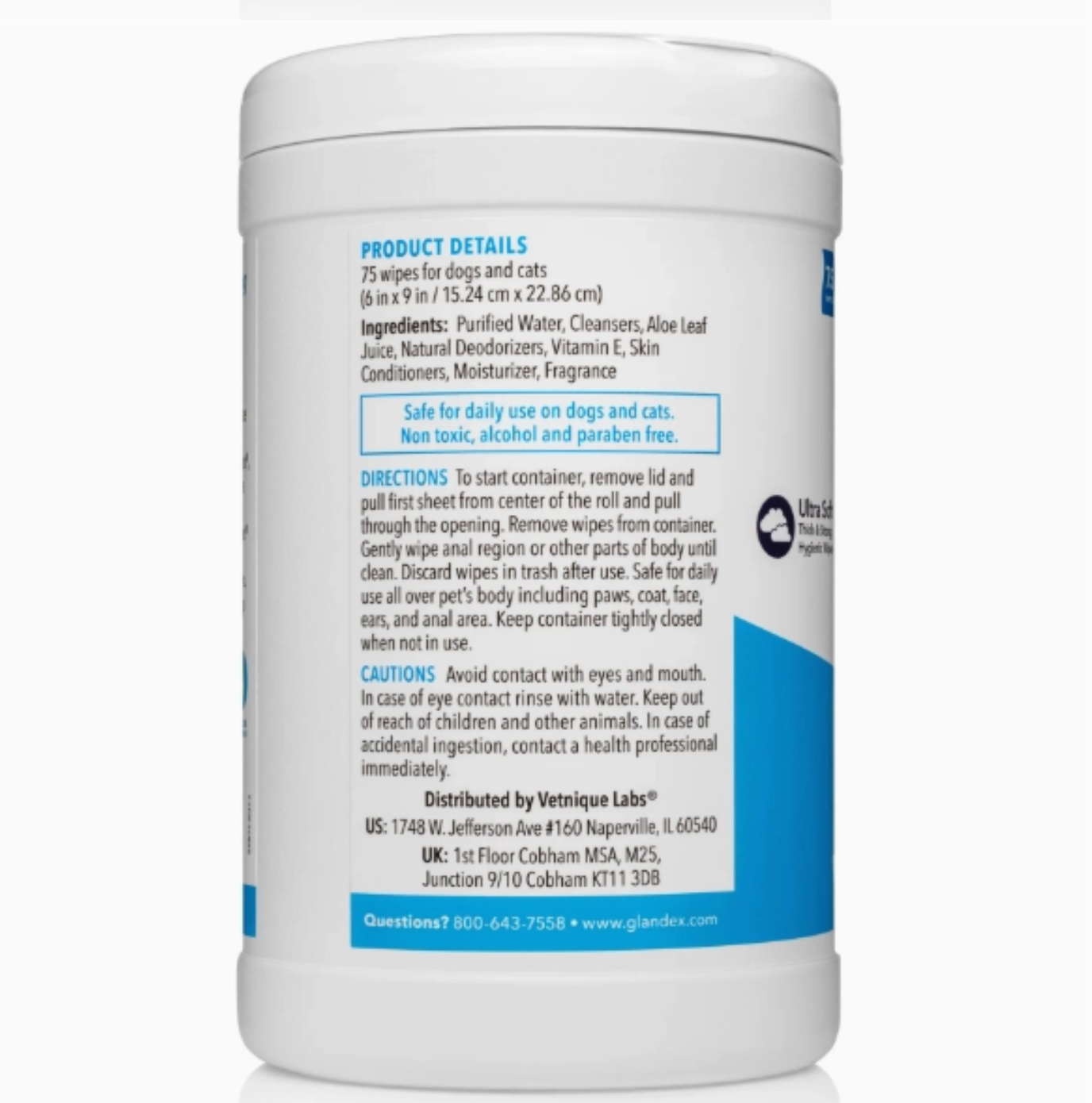 Glandex | Anal Gland Wipes 75ct