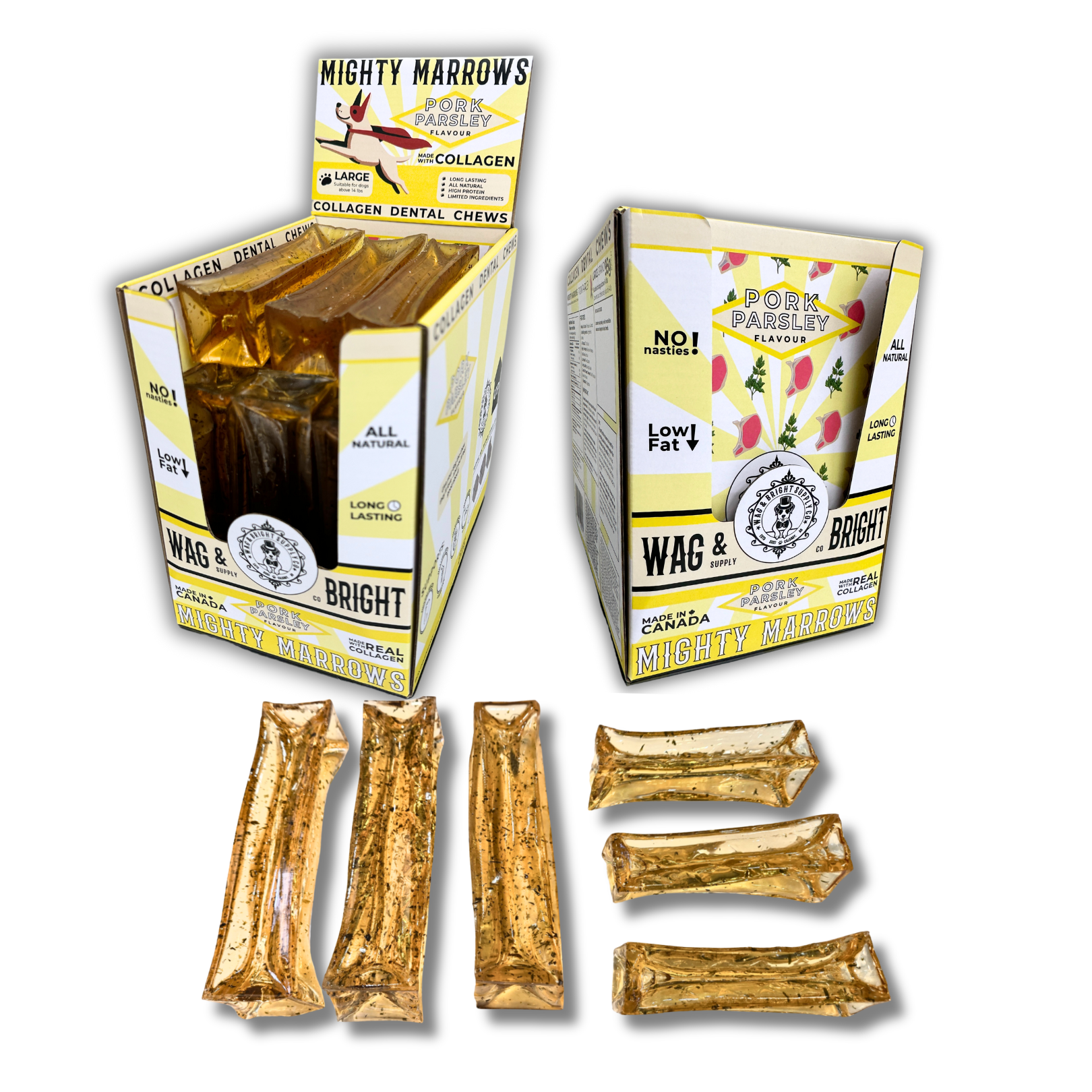 Mighty Marrows Dental Chew | Pork & Parsley