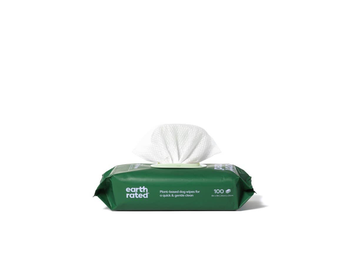 Earth Rated | Grooming Wipes | Lavender