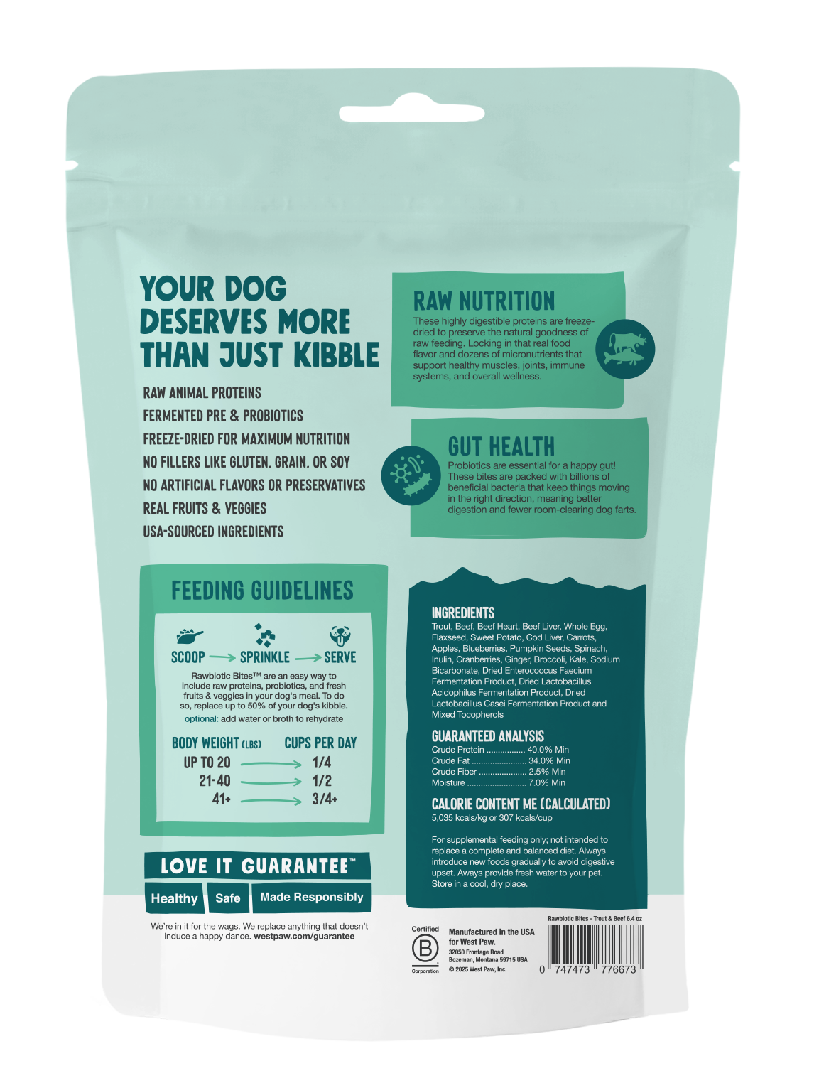 Rawbiotic Bites Food Topper | Trout & Beef