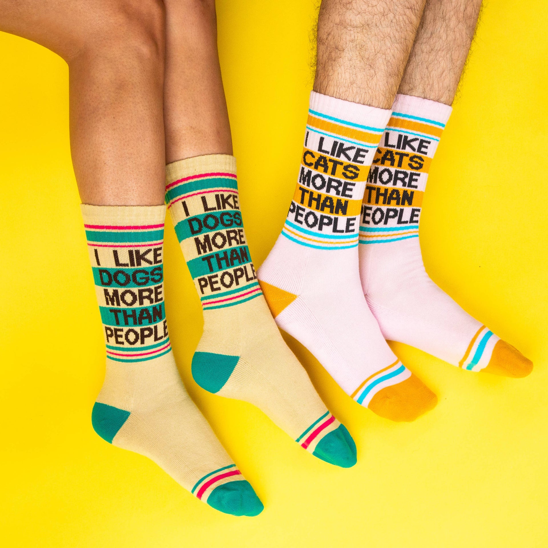 I Like Cats More Than People Crew Socks