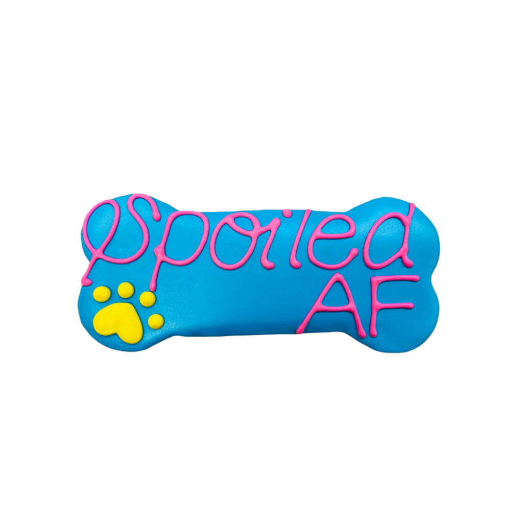 Spoiled AF 6" Dog Cookie (colors vary)
