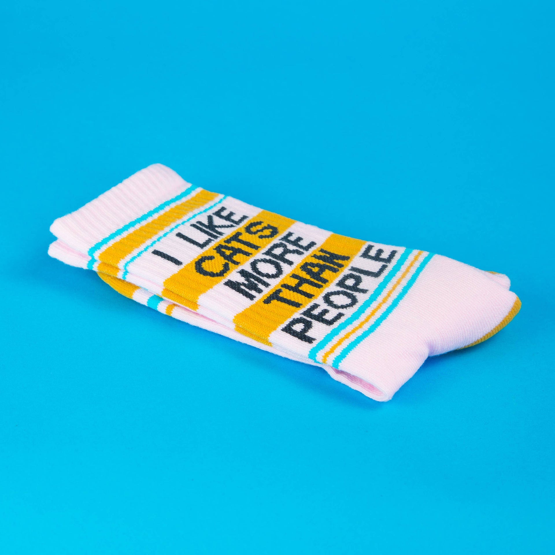 I Like Cats More Than People Crew Socks