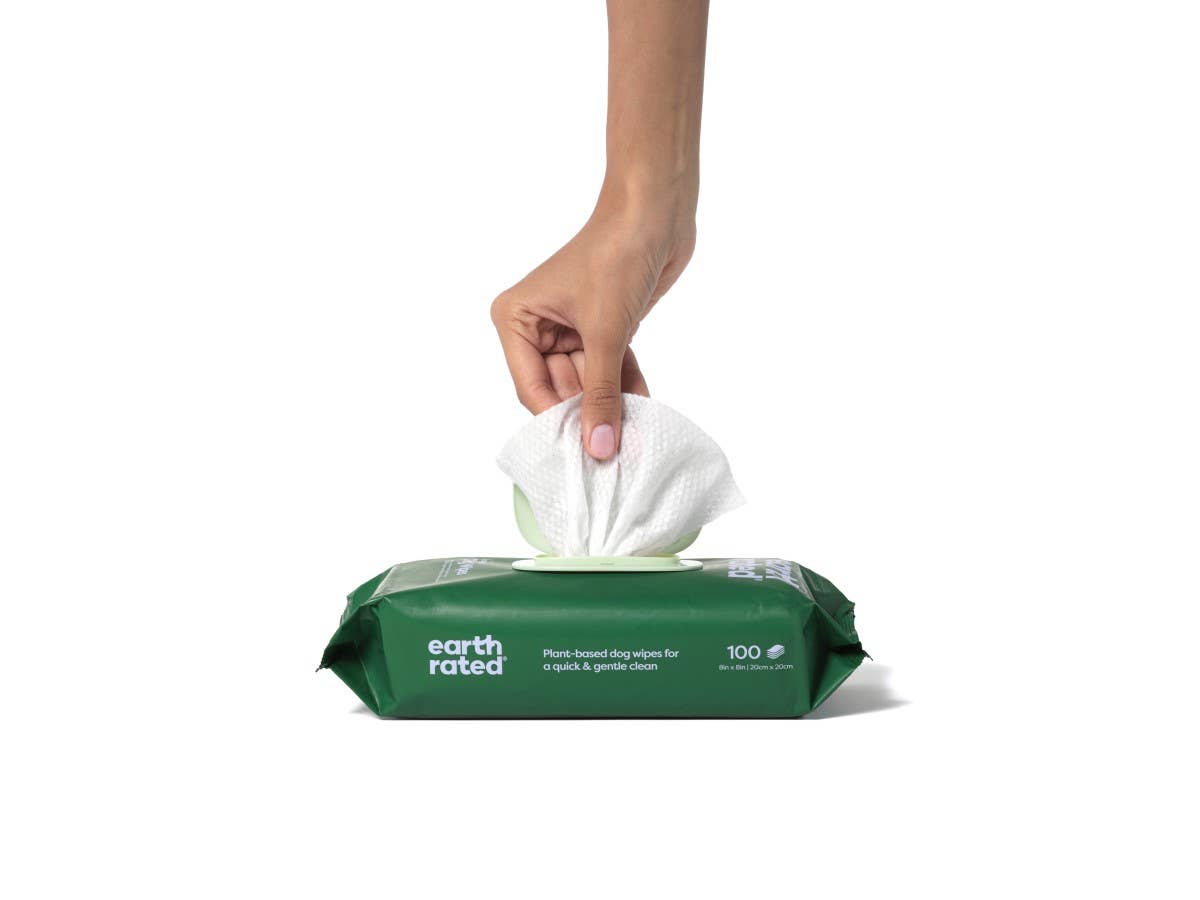 Earth Rated | Grooming Wipes | Lavender