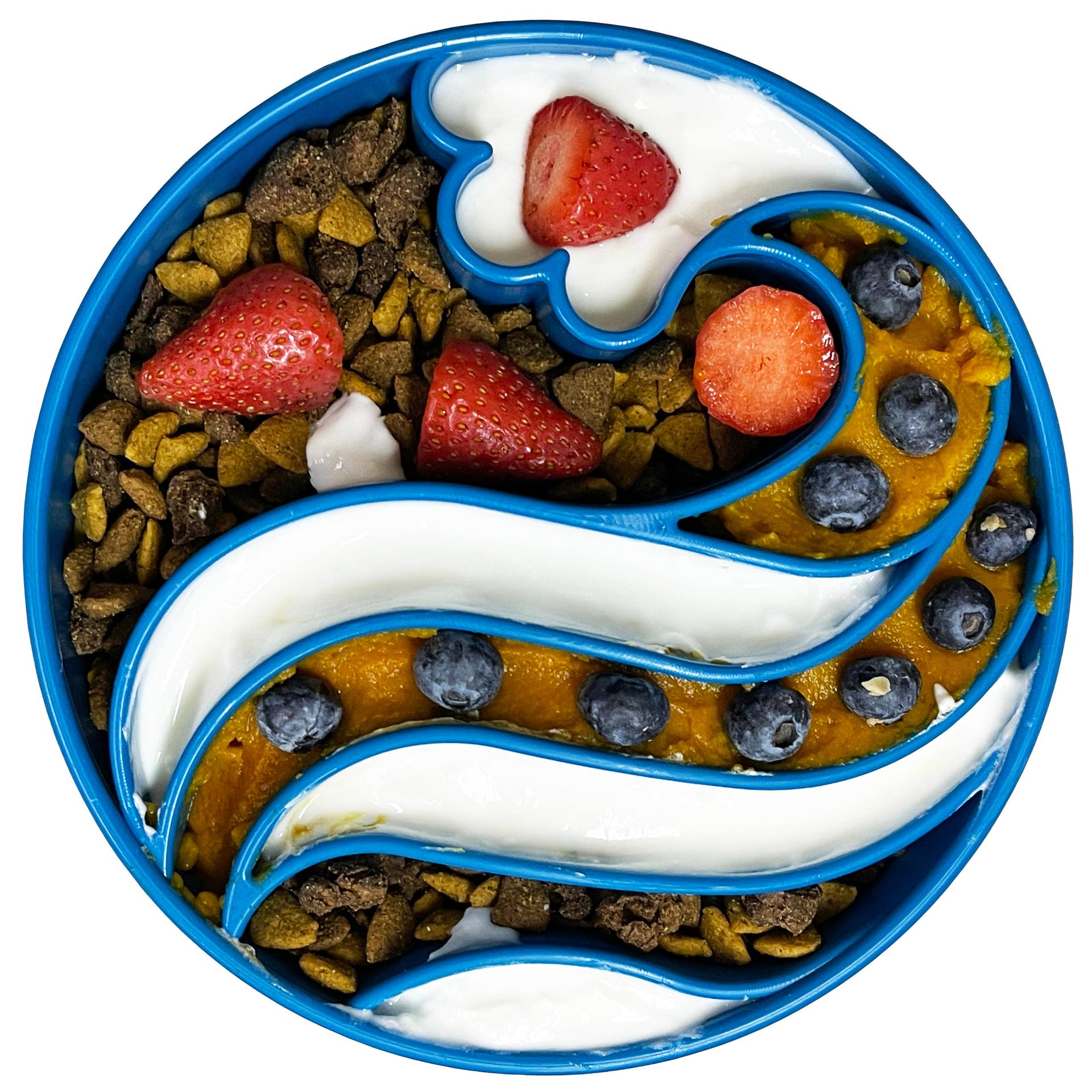 SodaPup - Wave Design eBowl Enrichment Slow Feeder Bowl for Dogs