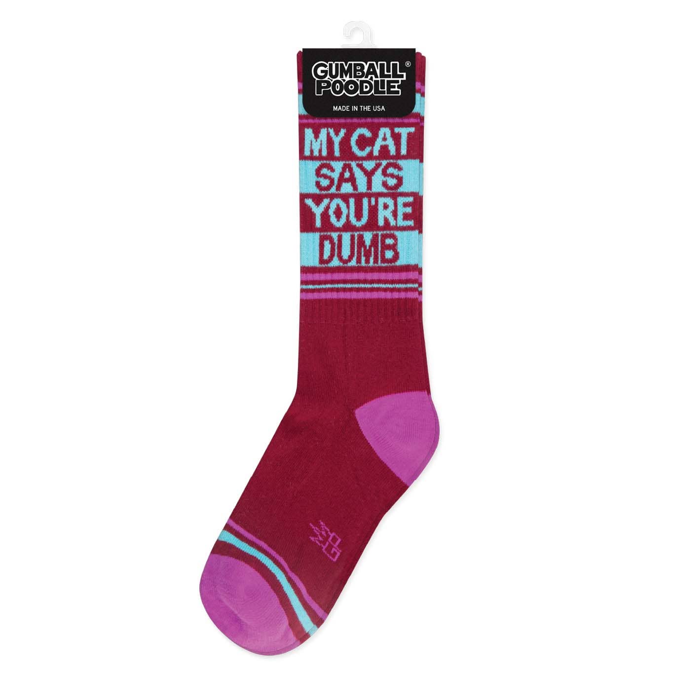 My Cat Says You're Dumb Crew Socks