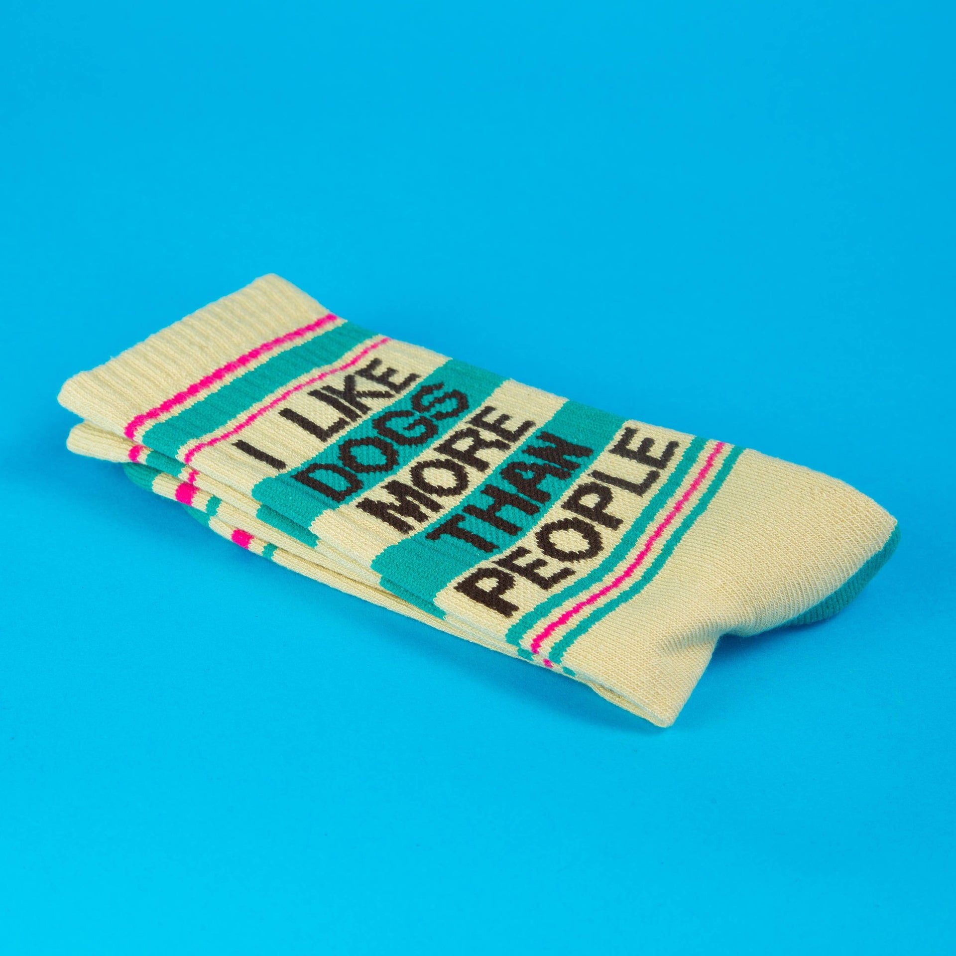 I Like Dogs More Than People Crew Socks