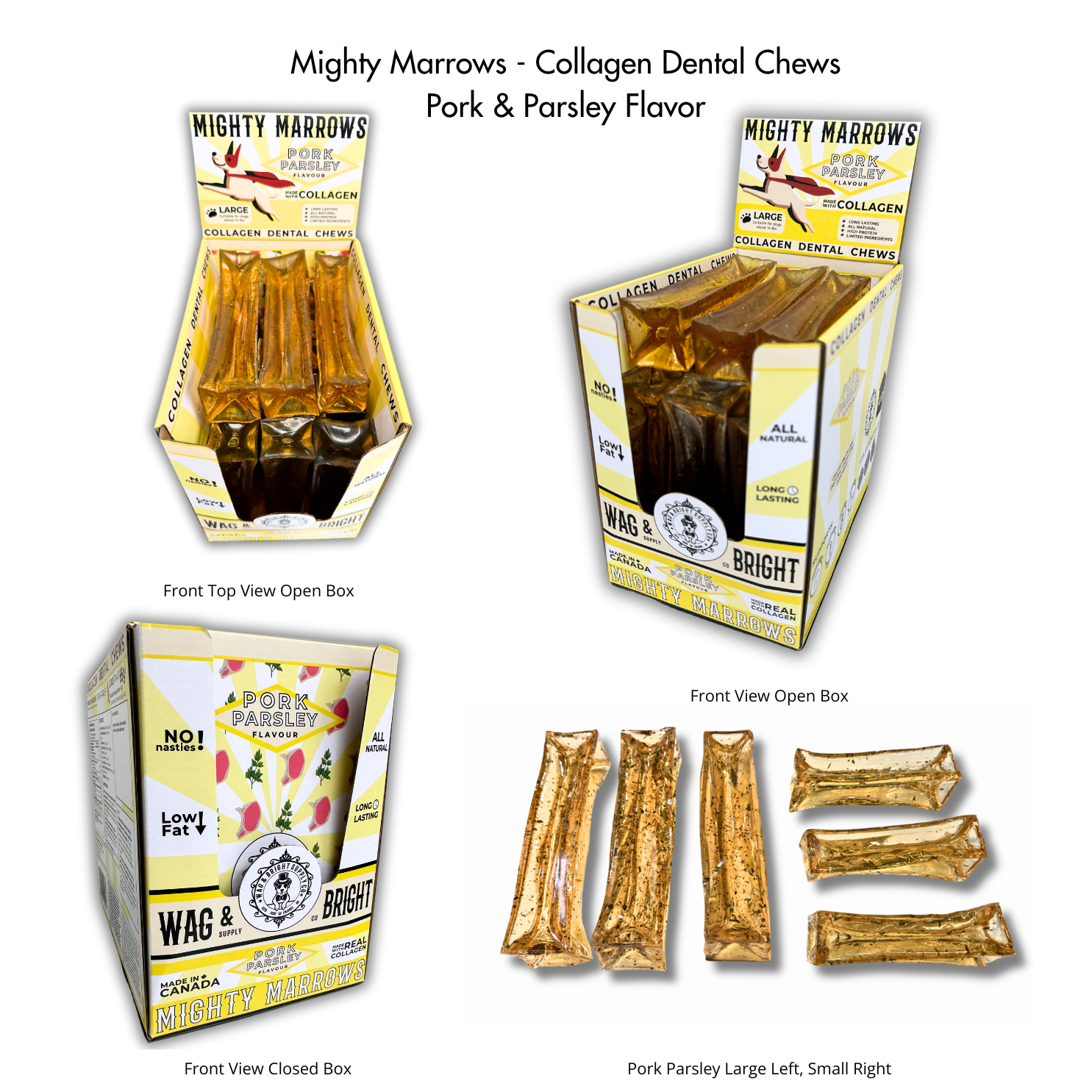 Mighty Marrows Dental Chew | Pork & Parsley
