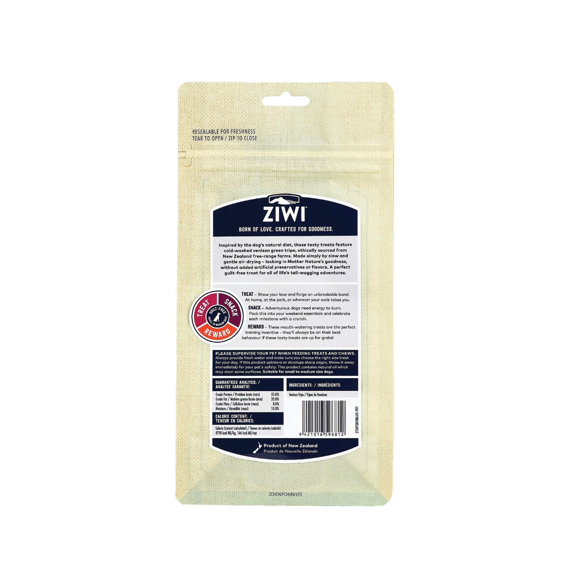 Ziwi Peak | Treats | Venison Green Tripe