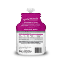 NutriSource Come-Pooch-A Beef packaging shown at an angle highlighting size and label details.