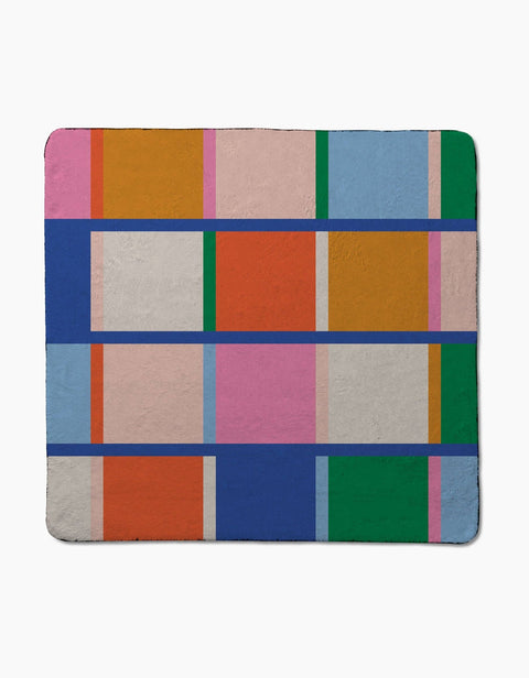 Geometry | Grid Plush Towel