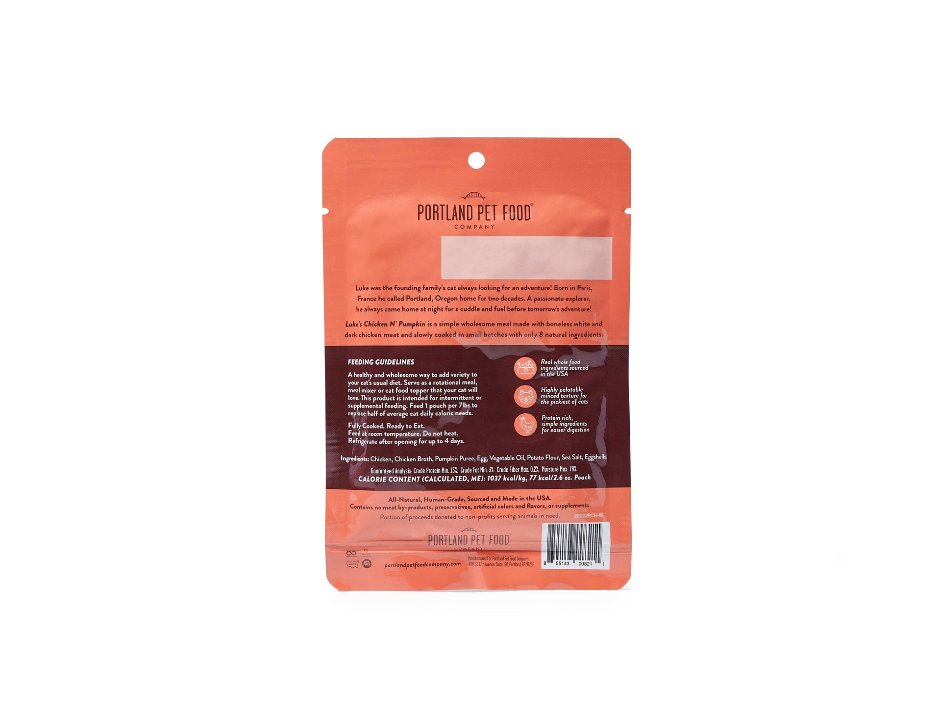 Portland Pet Food | Luke's Chicken N' Pumpkin Meal