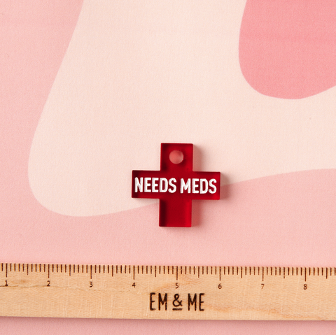 Needs Meds Collar Tag