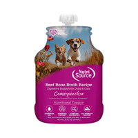 NutriSource Come-Pooch-A Beef wet dog food package displayed as the primary product shot.