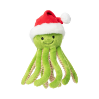 Fluff & Tuff Santa Sprite holiday plush dog toy featuring a festive elf character design.