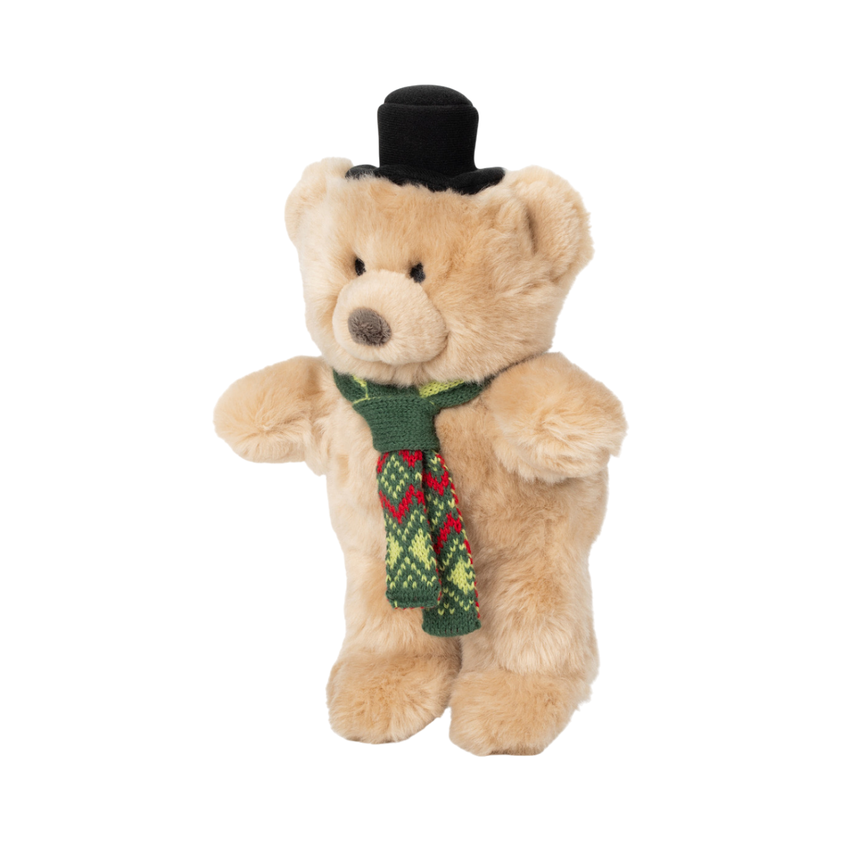 Fluff & Tuff Mr. Party Bear holiday plush dog toy featuring a festive bear character design.