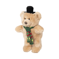 Fluff & Tuff Mr. Party Bear holiday plush dog toy featuring a festive bear character design.