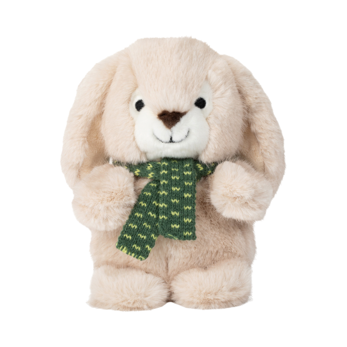 Fluff & Tuff Bonnie holiday squeakerless plush dog toy featuring a festive character design.