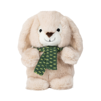 Fluff & Tuff Bonnie holiday squeakerless plush dog toy featuring a festive character design.