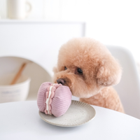 Lambwolf Collective Petite Two enrichment toy set showing French pastry-inspired madeleine and croissant dog toys with snuffle textures.