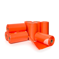 No Rip Poop Bags 8-roll pack showing individual pre-torn waste bags ready for dog walking convenience.