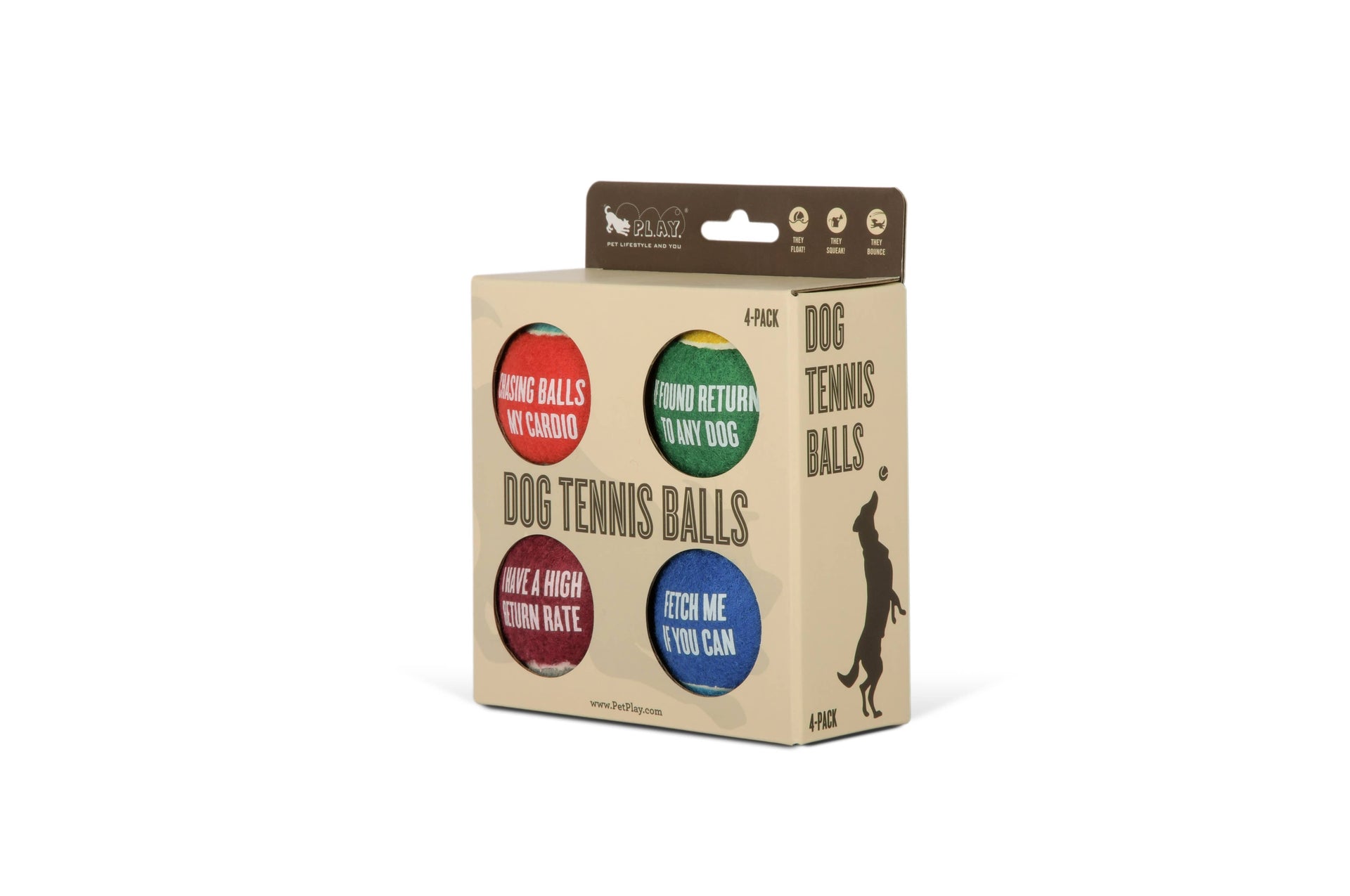 P.L.A.Y. | Tennis Ball 4 Pack