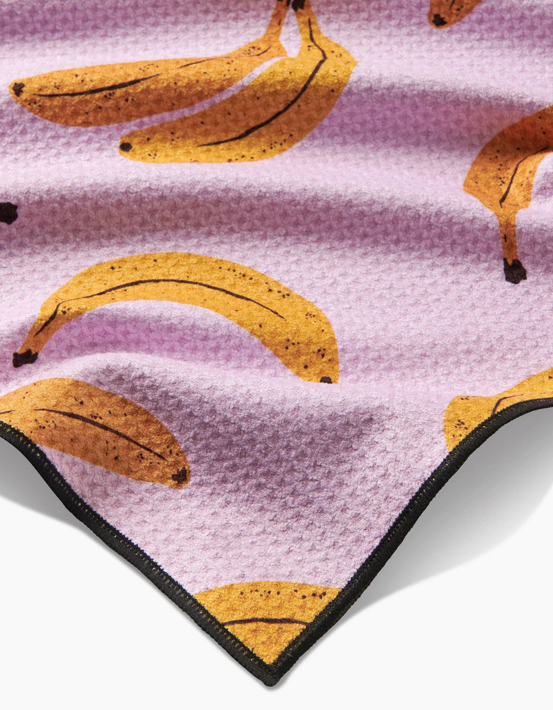 Geometry Pupnana Dog Towel detail view showing ultra-absorbent weave texture and 30-inch square dimensions.