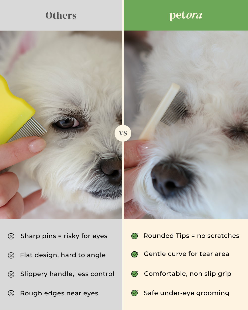 Petora | Pet Facial & Eye Comb
