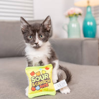 Huxley & Kent Sour Scratch Kats cat toy showing detailed texture and construction of candy-inspired design.