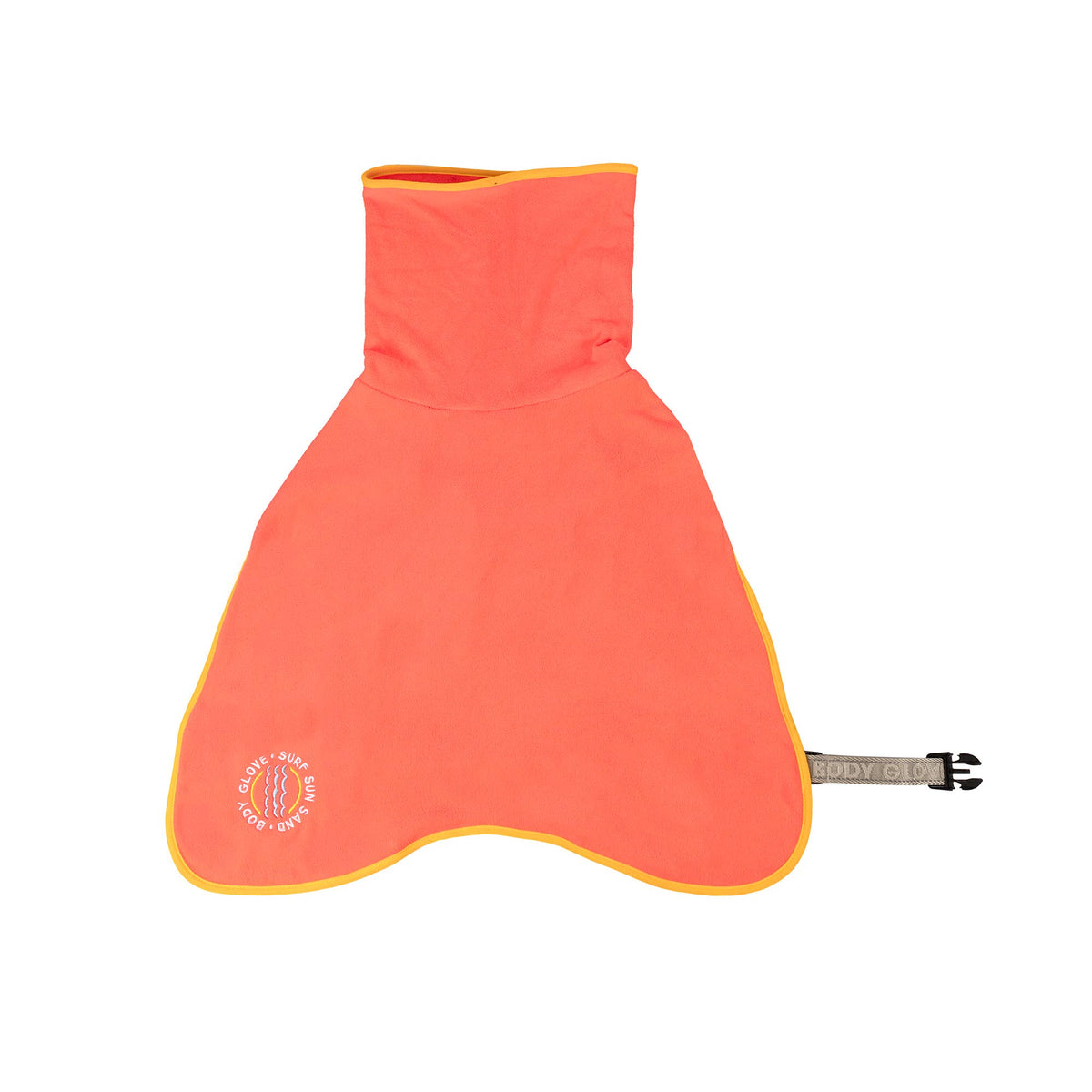 Carolina Pet Company Body Glove Towel Robe shown on a wet dog after bath time.