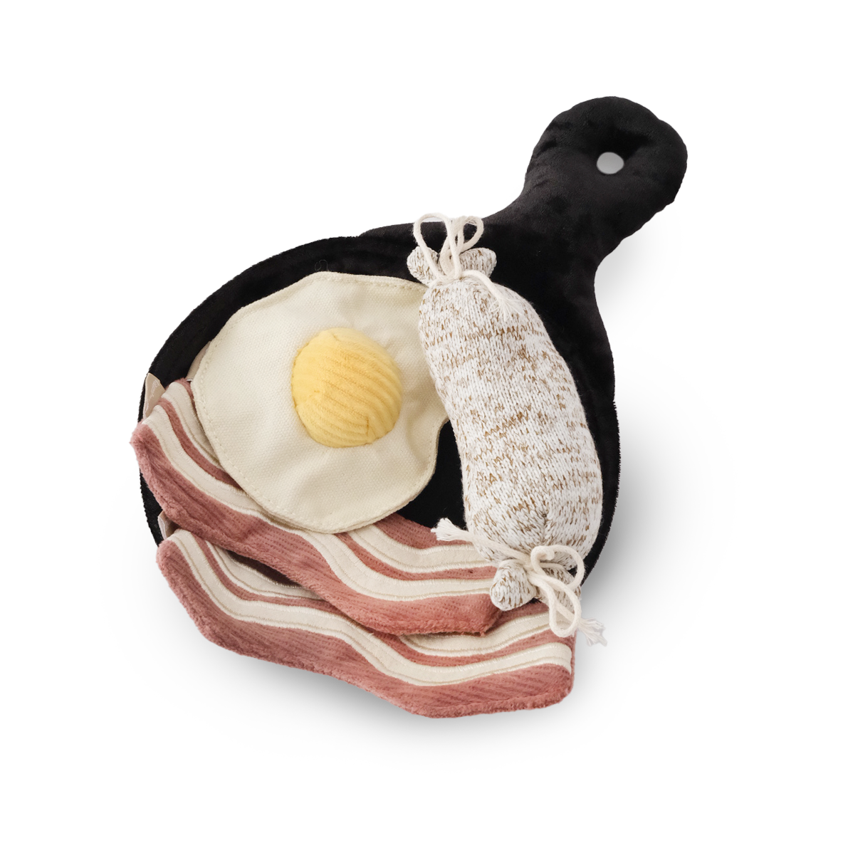 Lambwolf Collective Bfast Set breakfast-themed snuffle toy enrichment set with multiple textured feeding components for dogs.
