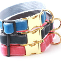 Mimi Green | Primrose Pink Velvet Collar & Leash