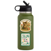 Juju and Moxie Rage sticker applied to laptop or water bottle showing real-world usage example.