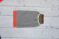 Finnegan's Standard Goods Cafe Stroll Sweater dog sweater shown from an alternate angle highlighting fit and style.