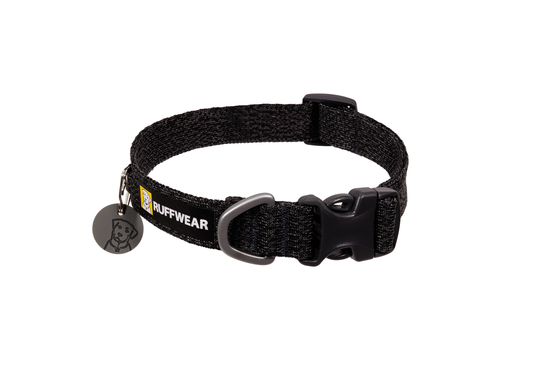 Ruffwear Front Range Flex Collar detail showing flexible materials and comfortable padding construction for dogs.