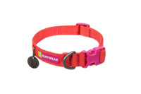 Ruffwear Front Range Flex Collar detail showing flexible material construction and comfort-focused design elements.