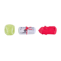 ZippyPaws Dog's Best Friends 3-Pack plush squeaky toys being played with by a happy dog