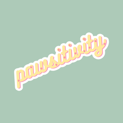 Pawsitivity Sticker